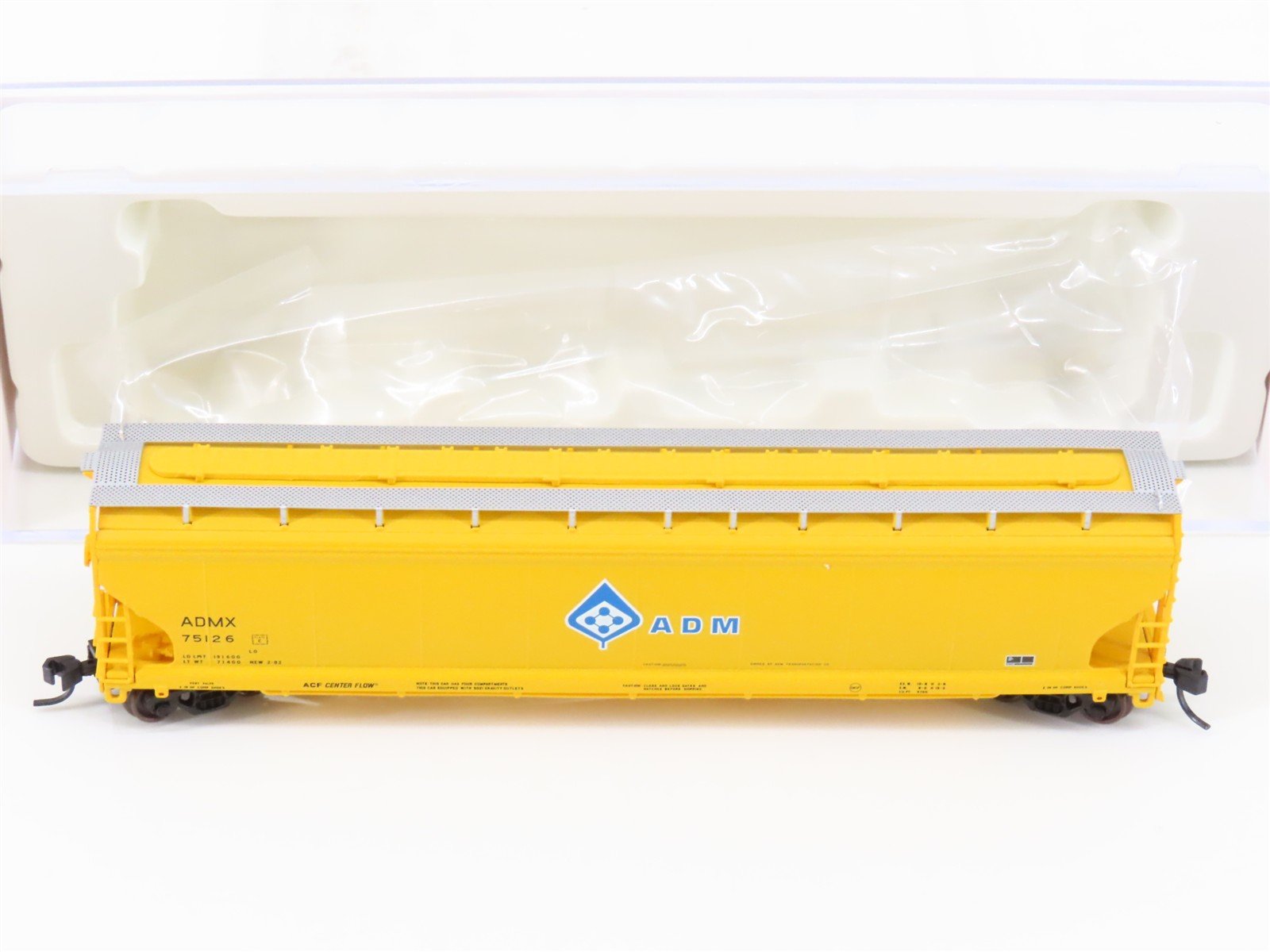 N Scale Atlas 50000072 ADMX Grain 4-Bay Covered Hopper #75126