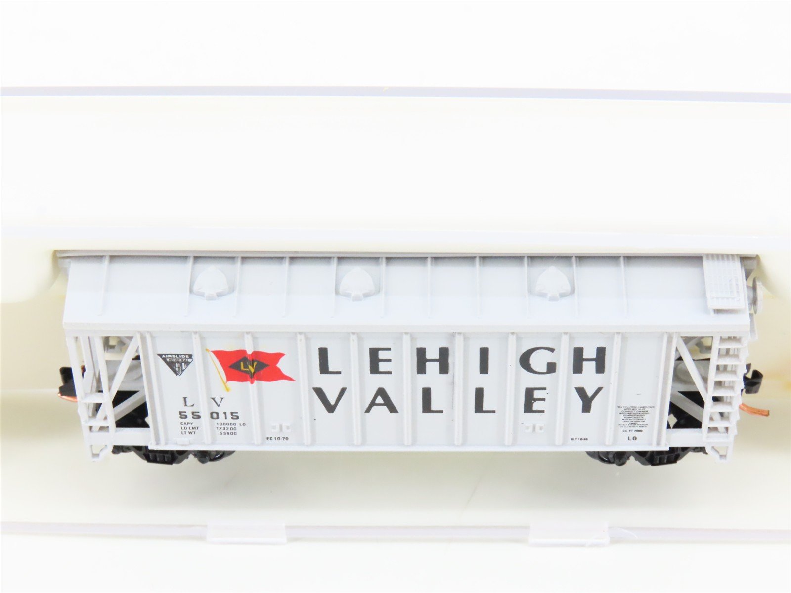 N Scale Atlas BLW 1015B LV Lehigh Valley Airslide Covered Hopper #55015