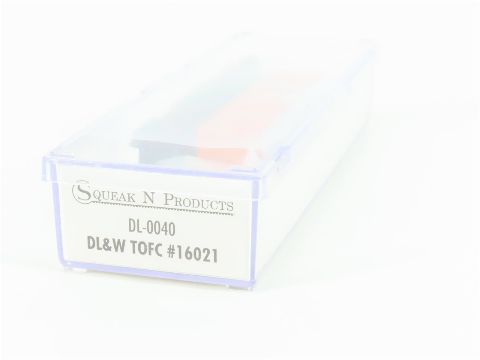 N Atlas Squeak N Products DL-0040 DL&W Lackawanna Flat Car #16021 w/ Trailer