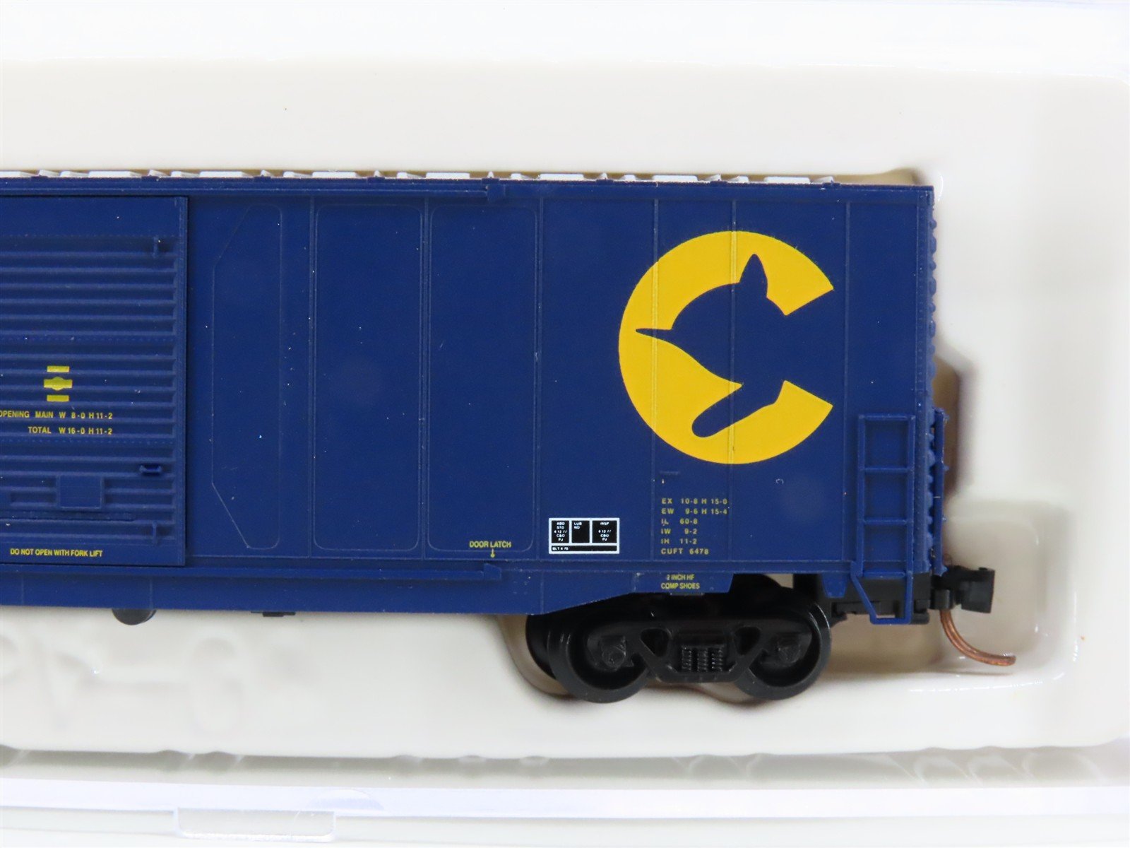 N Scale Atlas 36811 C&O Chessie System 60' Double Door Box Car #488725