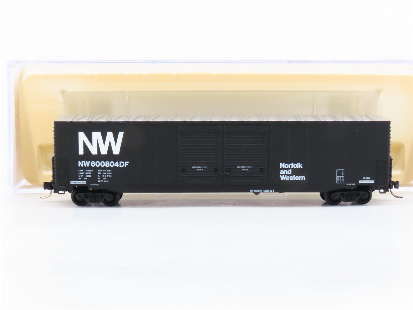 N Scale Atlas 36841 NW Norfolk Western 60' Double Door Box Car #600804DF