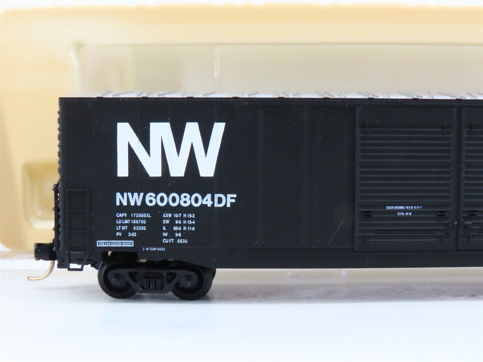 N Scale Atlas 36841 NW Norfolk Western 60' Double Door Box Car #600804DF