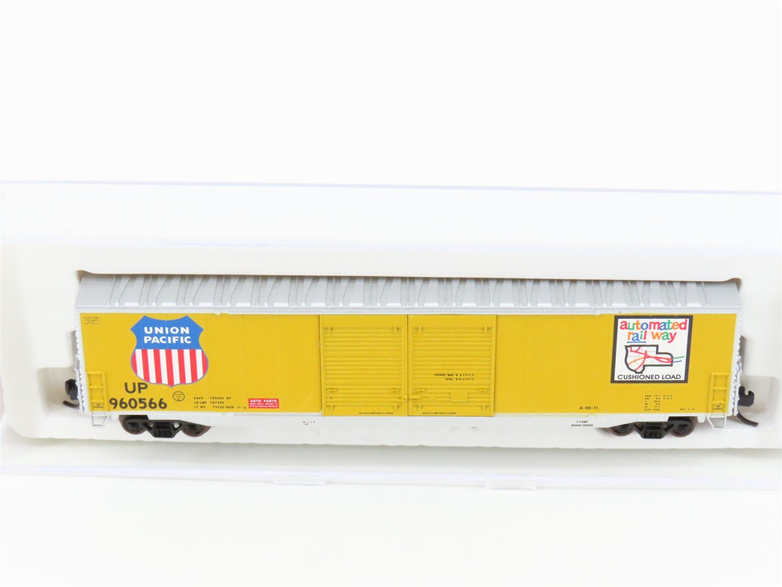 N Scale Atlas 36861 UP Union Pacific Railroad 60' Double Door Box Car #960566