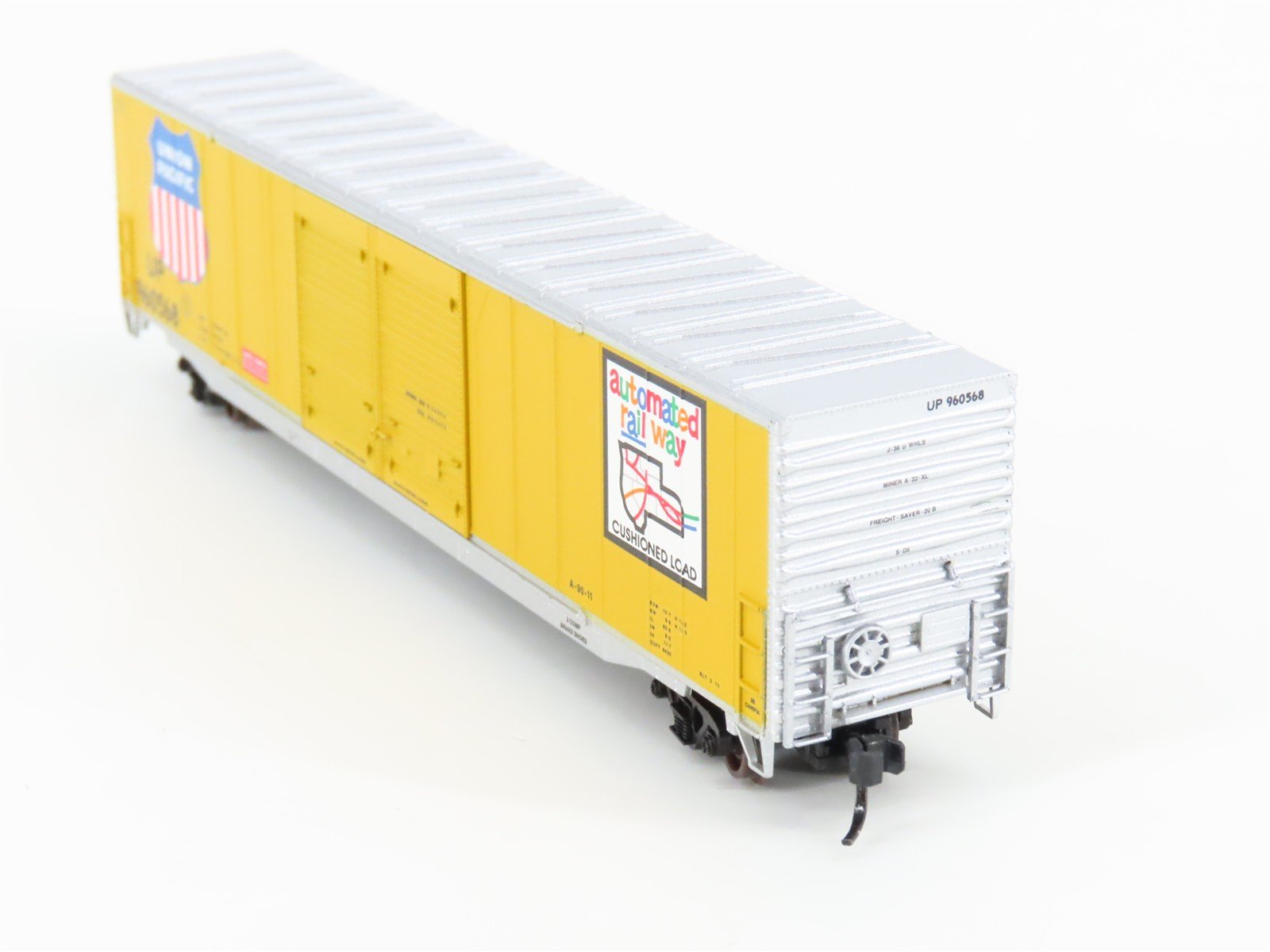 N Scale Atlas 36862 UP Union Pacific Railroad 60' Double Door Box Car #960568