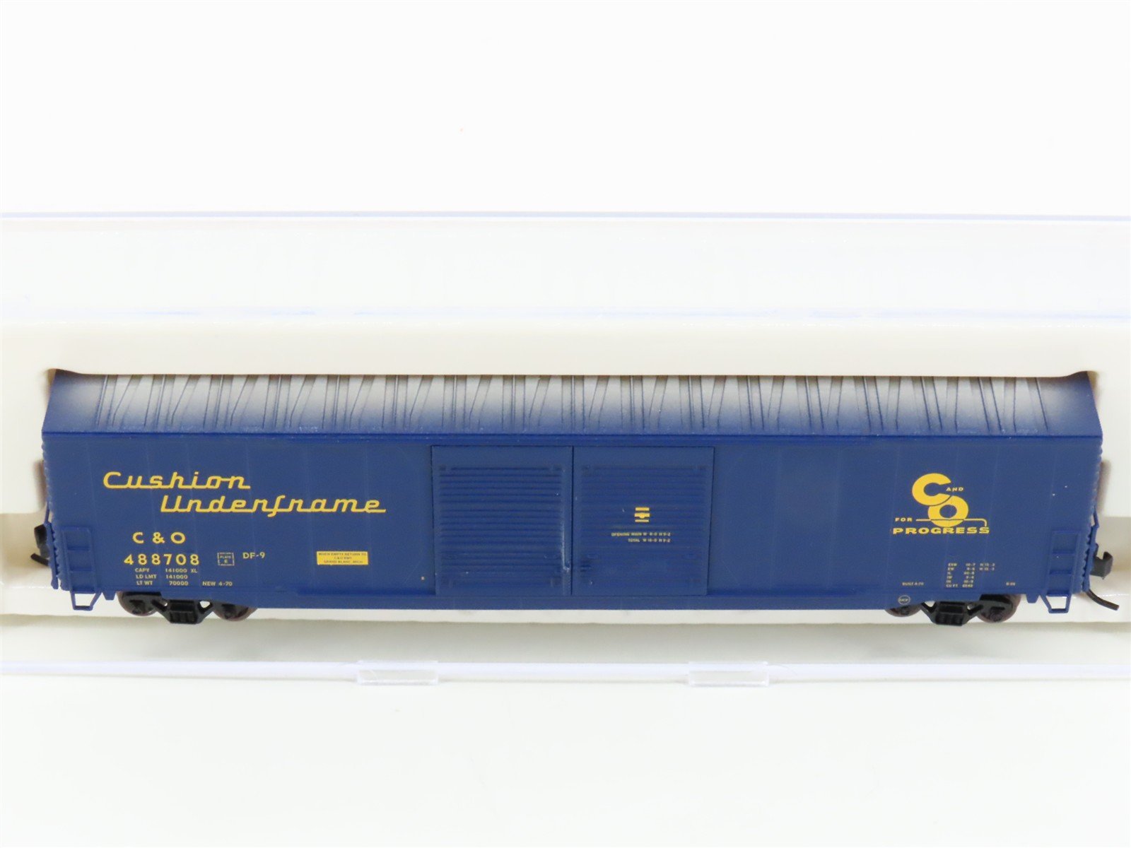 N Scale Atlas 36881 C&O Chesapeake & Ohio 60' Double Door Box Car #488708