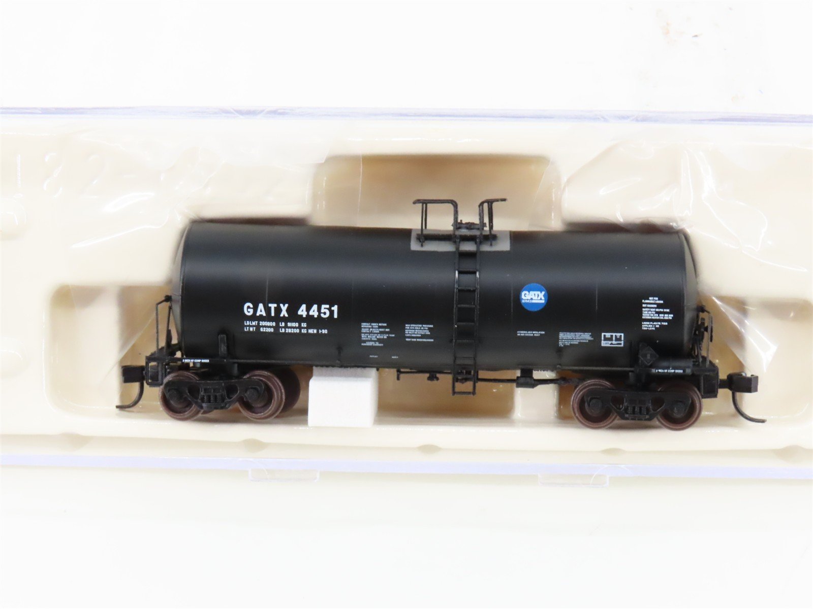 N Scale Atlas 40334 GATX Service Driven 17,600 Gallon Corn Syrup Tank Car #4451
