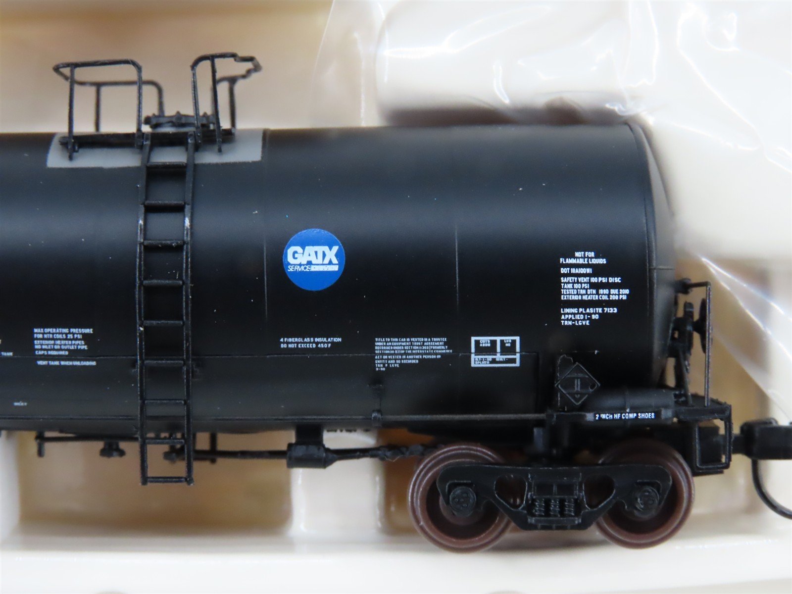 N Scale Atlas 40334 GATX Service Driven 17,600 Gallon Corn Syrup Tank Car #4451