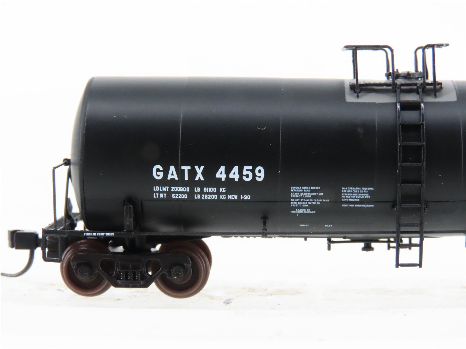 N Scale Atlas 40335 GATX Service Driven 17,600 Gallon Corn Syrup Tank Car #4459