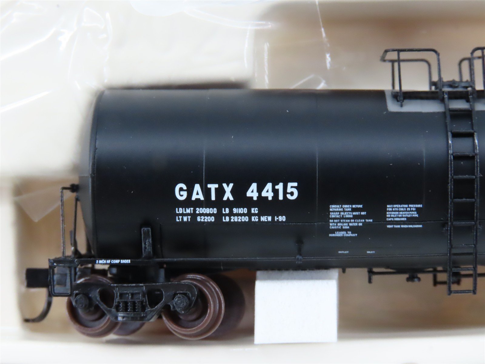 N Scale Atlas 40333 GATX Service Driven 17,600 Gallon Corn Syrup Tank Car #4415