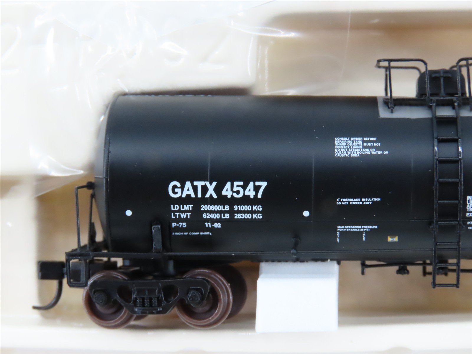 N Scale Atlas 40326 GATX CASCO 17,600 Gallon Corn Syrup Tank Car #4547