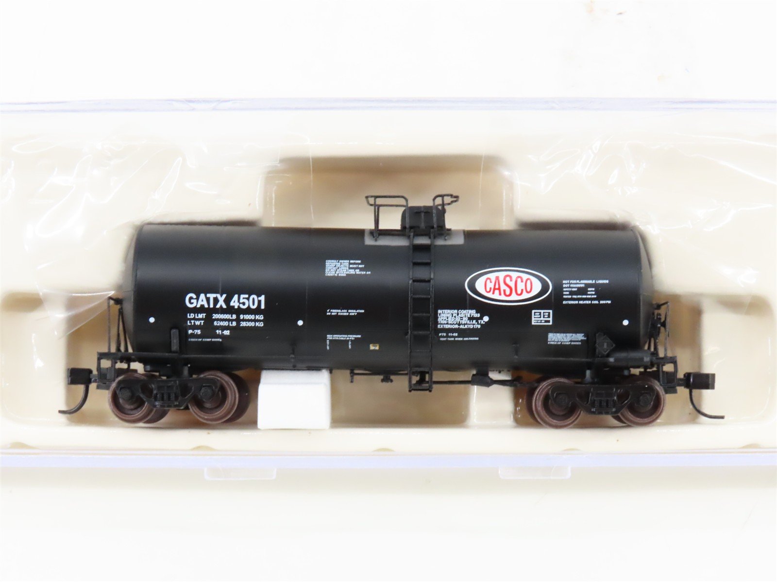 N Scale Atlas 40325 GATX CASCO 17,600 Gallon Corn Syrup Tank Car #4501