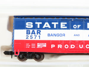 N Scale Atlas 33291 BAR State of Maine 40' Plug Door Box Car #2571