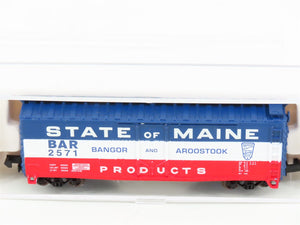 N Scale Atlas 33291 BAR State of Maine 40' Plug Door Box Car #2571