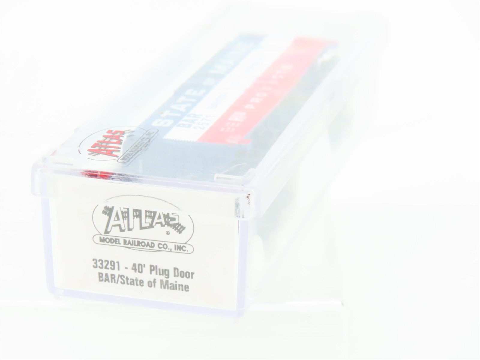 N Scale Atlas 33291 BAR State of Maine 40' Plug Door Box Car #2571