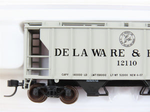 N Scale Atlas Trainman 31973 D&H Delaware & Hudson 2-Bay Covered Hopper #12110
