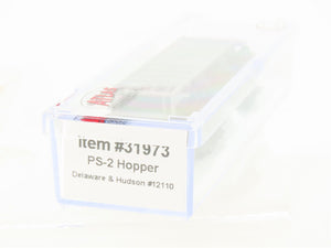 N Scale Atlas Trainman 31973 D&H Delaware & Hudson 2-Bay Covered Hopper #12110