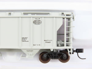 N Scale Atlas Trainman 31977 NYC New York Central 2-Bay Covered Hopper #883156