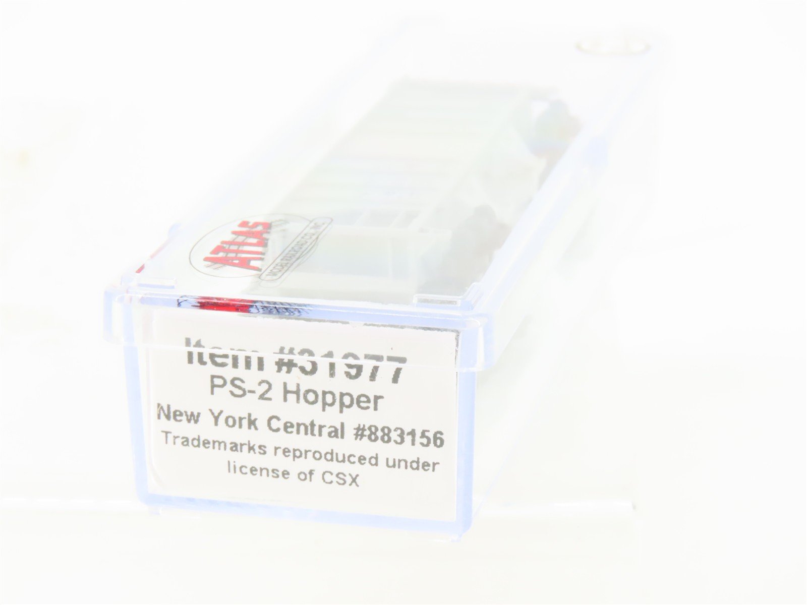 N Scale Atlas Trainman 31977 NYC New York Central 2-Bay Covered Hopper #883156