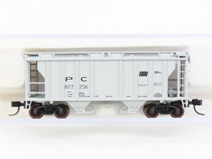 N Scale Atlas 31980 PC Penn Central Railroad 2-Bay Covered Hopper #877756