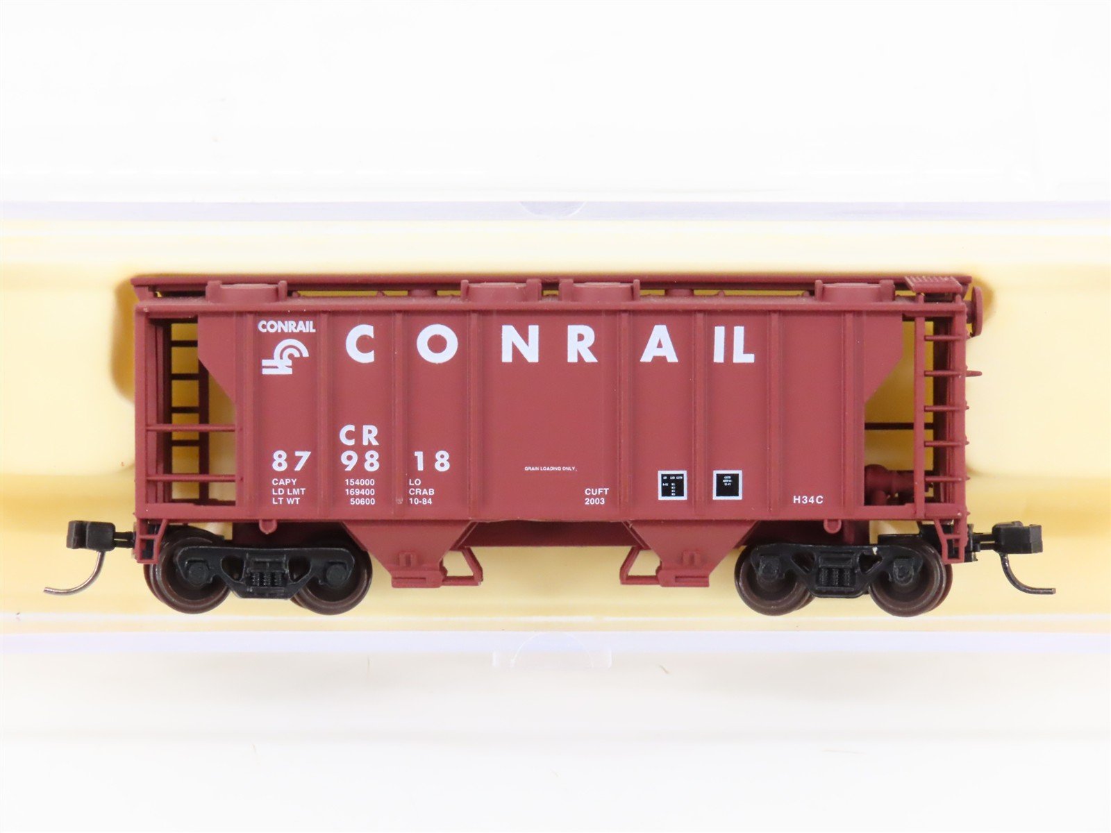 N Scale Atlas 3160 CR Conrail 2-Bay Covered Hopper #879818