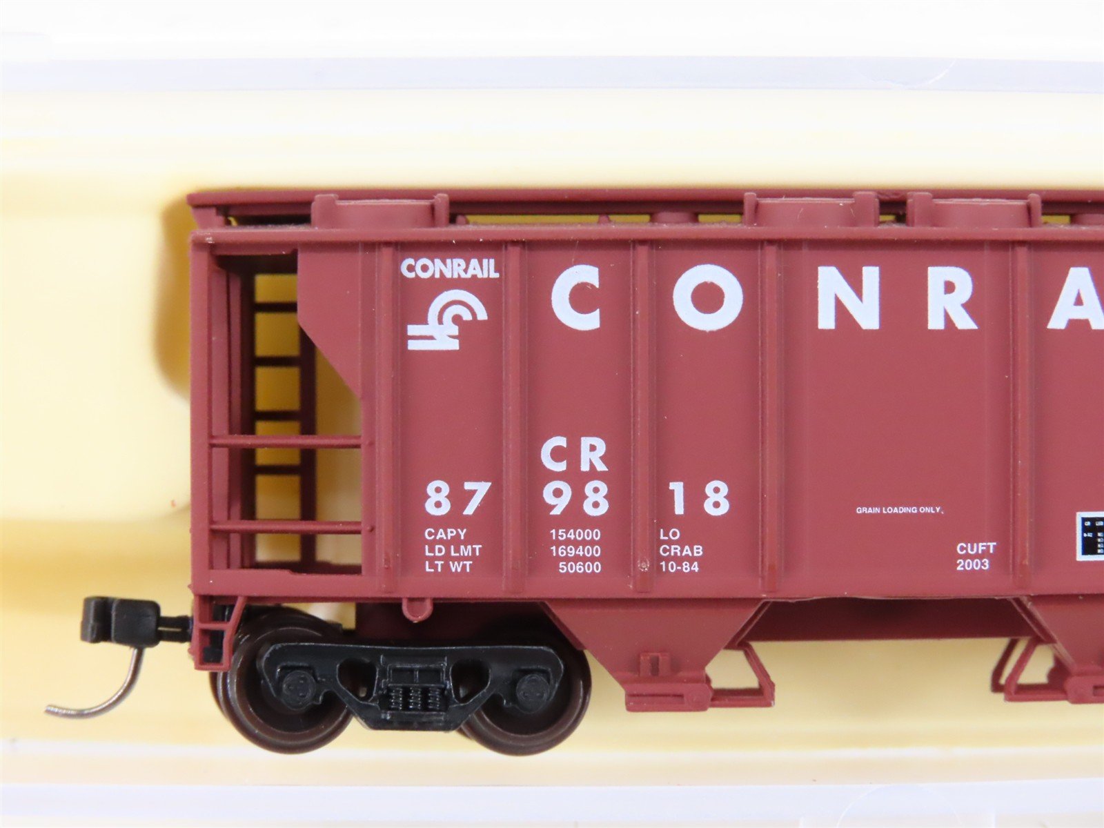 N Scale Atlas 3160 CR Conrail 2-Bay Covered Hopper #879818