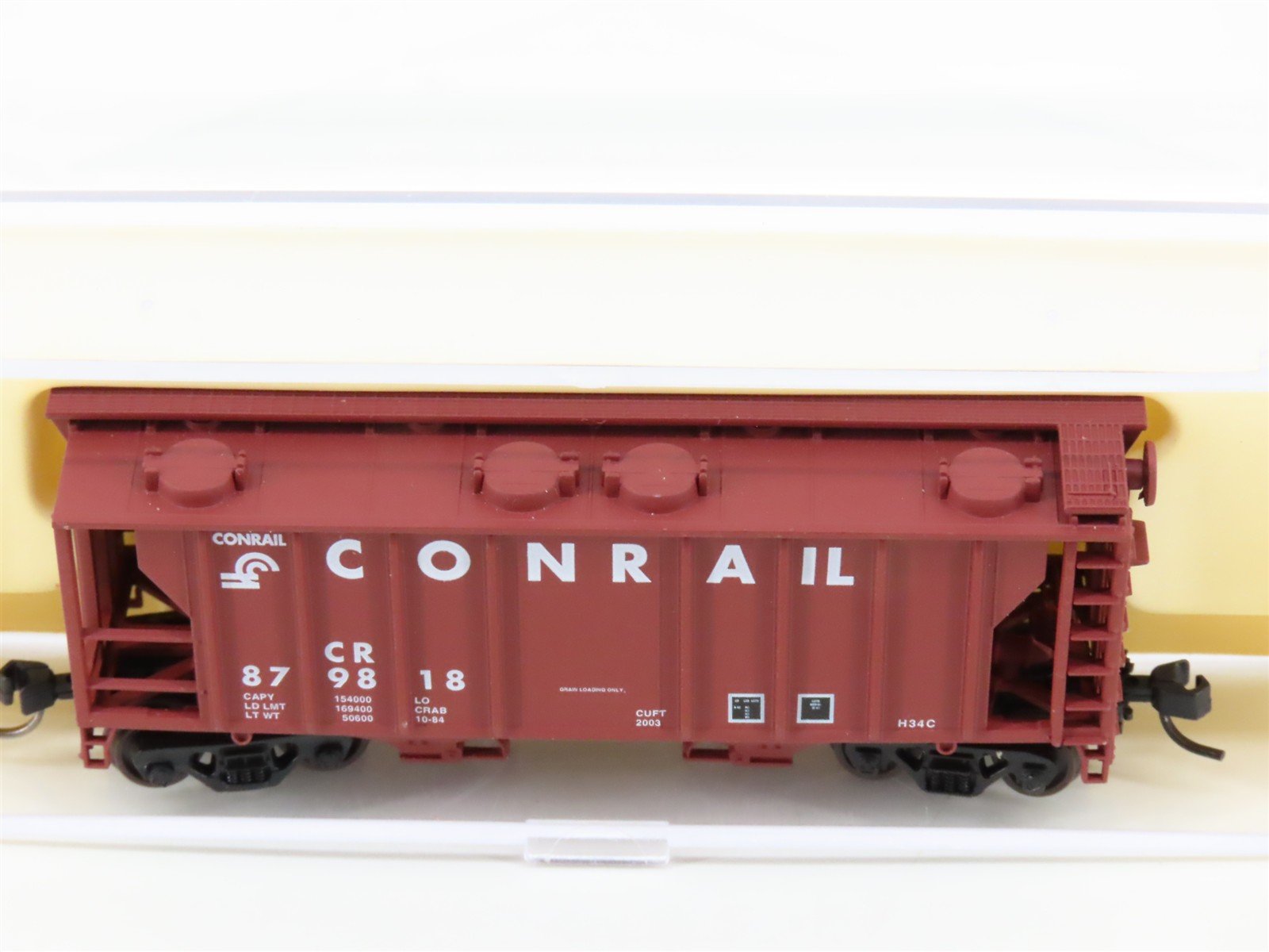 N Scale Atlas 3160 CR Conrail 2-Bay Covered Hopper #879818