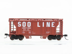 N Scale Atlas 3163 SOO Line 2-Bay Covered Hopper #6711