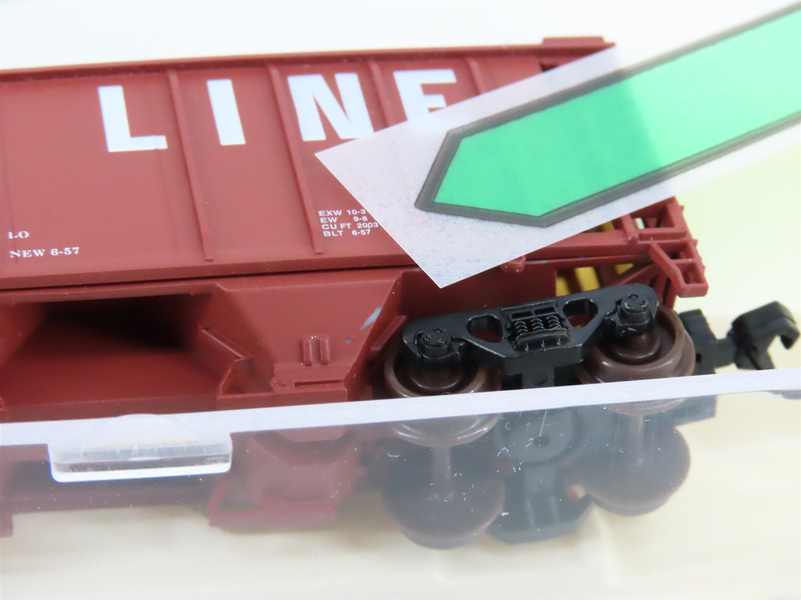 N Scale Atlas 3163 SOO Line 2-Bay Covered Hopper #6711