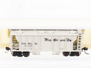 N Scale Atlas 3166 D&RGW Rio Grande Railroad 2-Bay Covered Hopper #18329