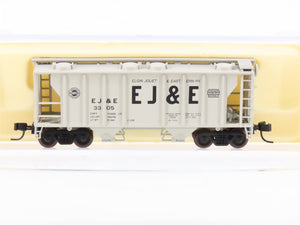 N Scale Atlas 3167 EJ&E Elgin Joliet & Eastern 2-Bay Covered Hopper #3305