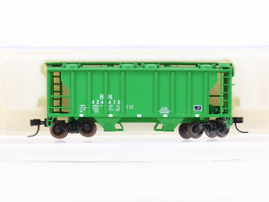N Scale Atlas 3152 BN Burlington Northern Railroad 2-Bay Covered Hopper #424615