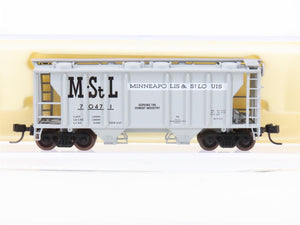 N Scale Atlas 3155 M&STL Minneapolis & St Louis 2-Bay Covered Hopper #10471
