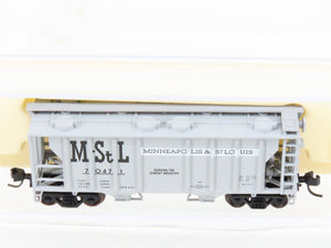 N Scale Atlas 3155 M&STL Minneapolis & St Louis 2-Bay Covered Hopper #10471