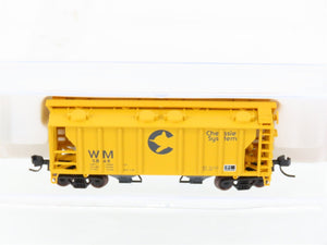 N Scale Atlas 31534 WM Chessie System 2-Bay Covered Hopper #5848