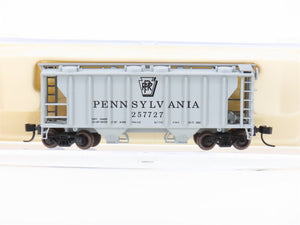 N Scale Atlas 31562 PRR Pennsylvania Railroad 2-Bay Covered Hopper #257727
