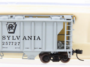 N Scale Atlas 31562 PRR Pennsylvania Railroad 2-Bay Covered Hopper #257727