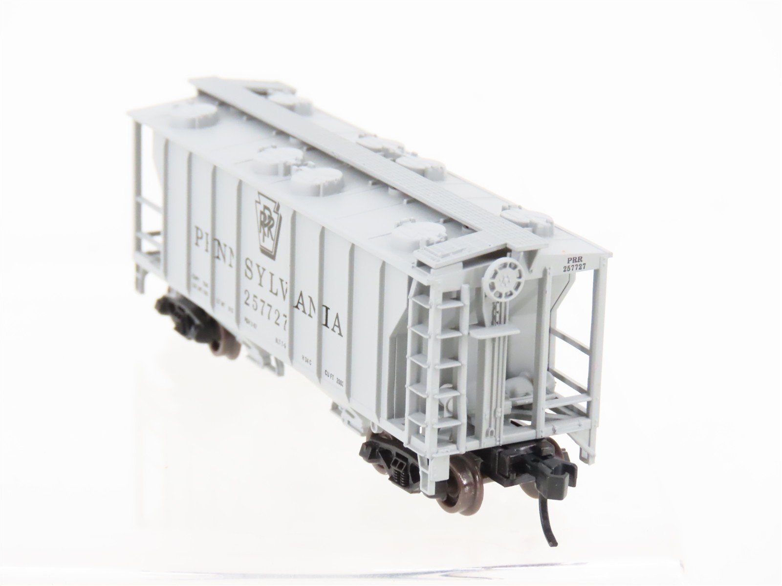 N Scale Atlas 31562 PRR Pennsylvania Railroad 2-Bay Covered Hopper #257727