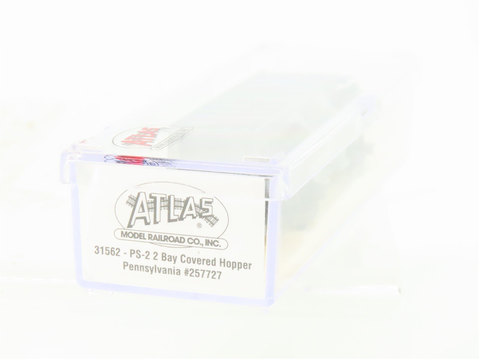 N Scale Atlas 31562 PRR Pennsylvania Railroad 2-Bay Covered Hopper #257727