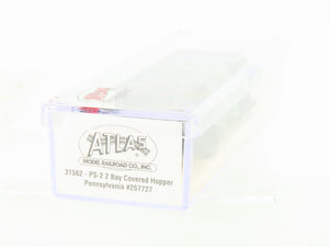 N Scale Atlas 31562 PRR Pennsylvania Railroad 2-Bay Covered Hopper #257727