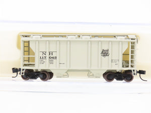 N Scale Atlas 31711 NH New Haven Railroad 2-Bay Covered Hopper #117042