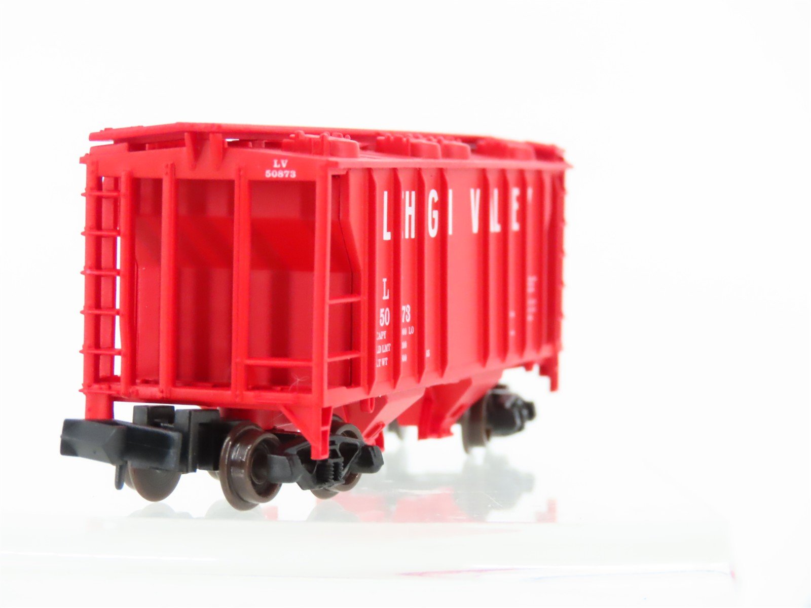 N Scale Atlas 31701 LV Lehigh Valley Railroad 2-Bay Covered Hopper #50873