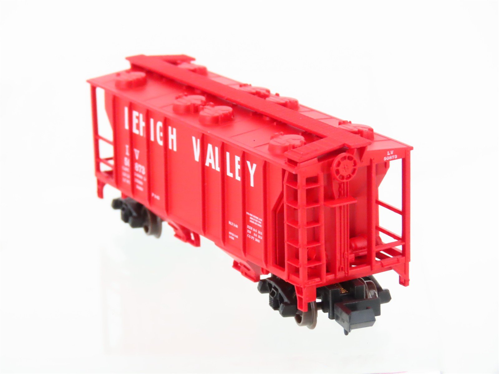 N Scale Atlas 31701 LV Lehigh Valley Railroad 2-Bay Covered Hopper #50873