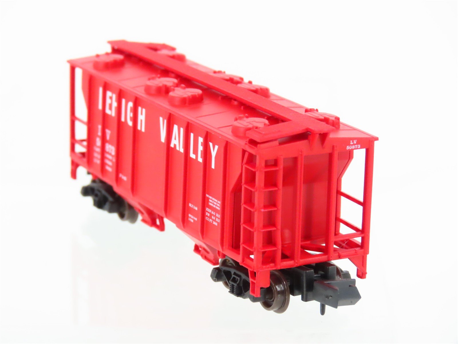 N Scale Atlas 31701 LV Lehigh Valley Railroad 2-Bay Covered Hopper #50873