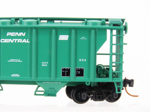N Scale Atlas 31761 PC Penn Central Railroad 2-Bay Covered Hopper #74203