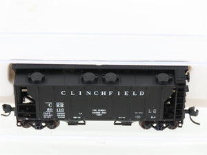 N Scale Atlas 31813 CRR Clinchfield Railroad 2-Bay Covered Hopper #60110