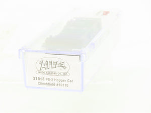 N Scale Atlas 31813 CRR Clinchfield Railroad 2-Bay Covered Hopper #60110