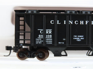 N Scale Atlas 31811 CRR Clinchfield Railroad 2-Bay Covered Hopper #60106