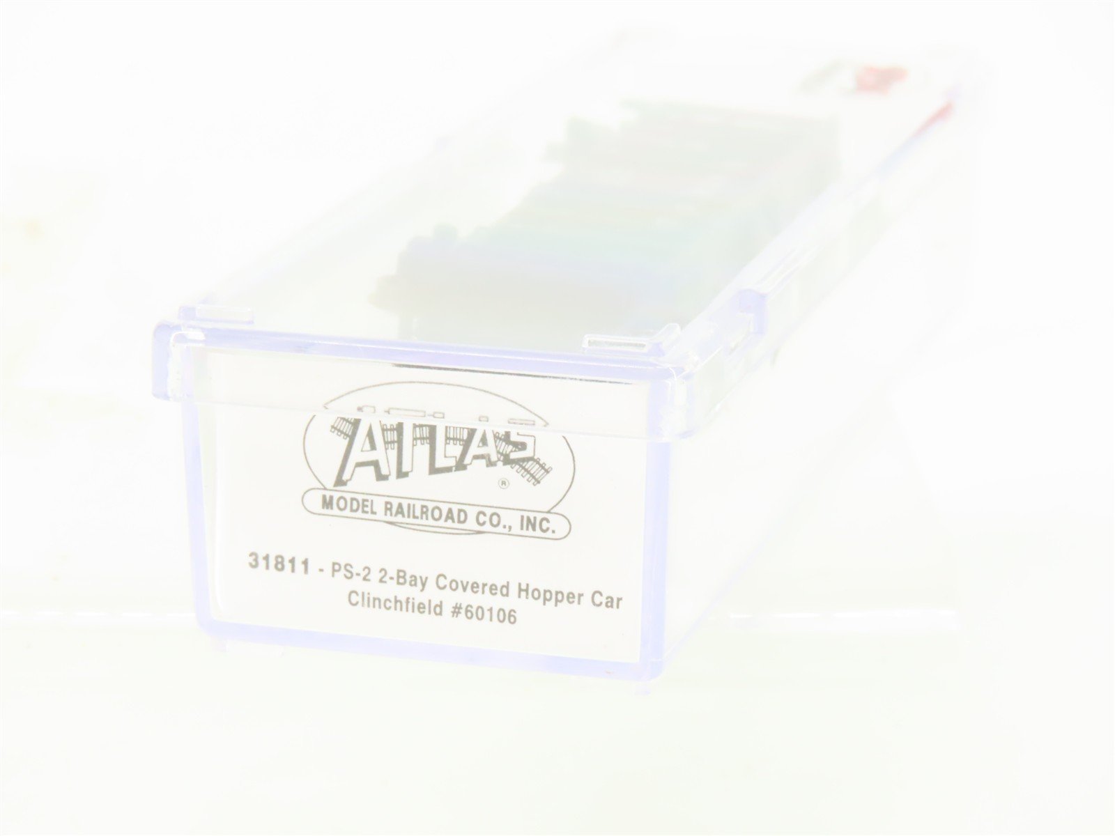 N Scale Atlas 31811 CRR Clinchfield Railroad 2-Bay Covered Hopper #60106