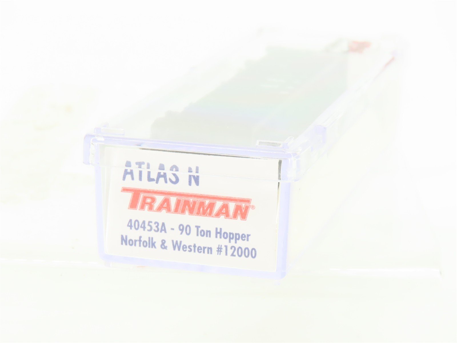 N Scale Atlas Trainman 40453A N&W Norfolk & Western 3-Bay Hopper #12000 w/ Load