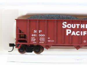N Scale Atlas 40431 SP Southern Pacific Railroad 3-Bay Hopper #481000 w/ Load